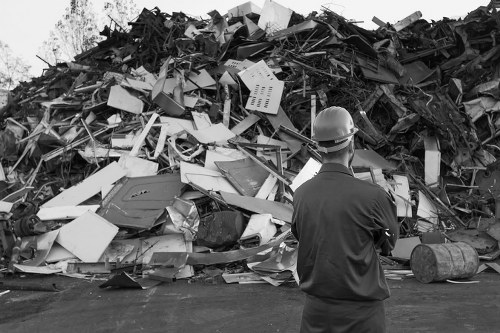 Professional house clearance team in Victoria working on a property