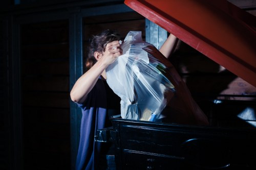 Domestic skip used for home renovation waste disposal