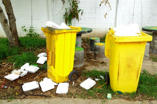 Clean construction site after waste removal