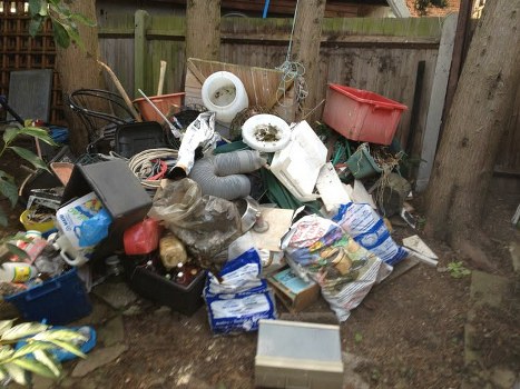 Homeowner enjoying a clutter-free garden space
