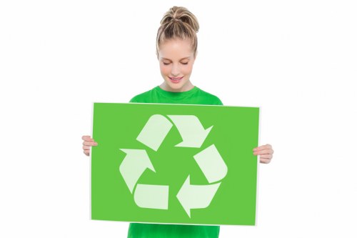 Various types of recyclable materials such as paper, plastic, and glass